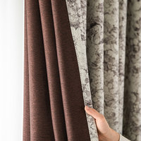 Rideau occultant en polyester à motif floral vintage nordique, haute occultation, pour chambre et salon