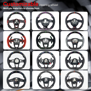 Volant compact en fibre de carbone, design gain de place, compatible avec <span class=keywords><strong>Audi</strong></span> S5 RS5 <span class=keywords><strong>S3</strong></span> S4 A3 A4 A5, personnalisation complète - Product Image 6