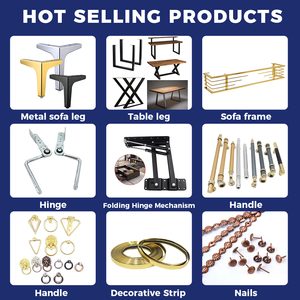 Poignées de <span class=keywords><strong>porte</strong></span> de meubles Triangle de luxe anneau en alliage de Zinc boutons décoratifs pour chambre canapé cuisine placard tire matériau métallique - Product Image 6