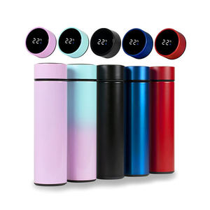 Çift dijital vakum yalıtım 500ml termos bardak paslanmaz çelik akıllı su şişesi LED sıcaklık göstergesi ile - Product Image 3