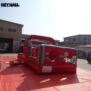 Carrera de obstáculos inflable seca y húmeda de PVC comercial personalizable para adultos para exteriores - Product Image 1