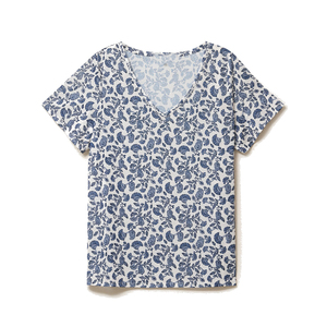 Camiseta de Manga Corta de Satén Transpirable con Costuras Mínimas para Mujer, Talla Grande, con Acabado Suave y Movimiento Flexible para Uso Diario Informal - Product Image 1