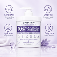 Lotion corporelle anti-âge biologique AHA, raffermissante, lissante, soin anti-rides, crème nourrissante AHA pour le corps