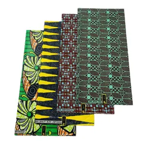 Factory Custom African Java Block Wax Printed Cotton Fabric Garment 145GSM