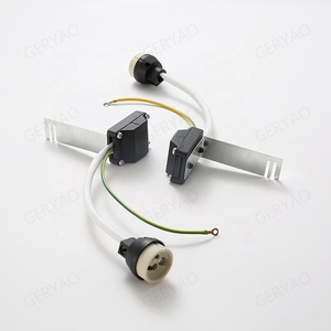 20Cm Cable Hội Với Trái Đất Dây GU10 Gốm Ổ Cắm Adapter Và Kim Loại Bracket - Product Image 5