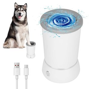 Automatic Pet Foot Smart Cleaner One <b>Button</b> Control With Soft Gear Washer <b>Dog</b> Paw Recharge Silicone <b>Dog</b> Pet Paw Cleaner Cup - Product Image 1
