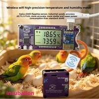 Sensor de Temperatura SHT45, Instrumentos de Medición de Temperatura Digitales para Cajas de Cría, Jaulas de Cría de Peces, Codornices y Ratones