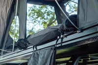 Tente de toit en forme de Z, coque rigide en aluminium robuste JWZ-005, tente de camping pour SUV, 2 personnes, tente de toit de véhicule durable