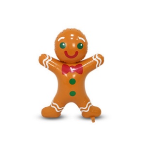PVC Inflatable <b>Gingerbread</b> <b>Man</b> <b>Toy</b> 105*77*26 CM for Christmas Holiday Party Decoration - Product Image 1