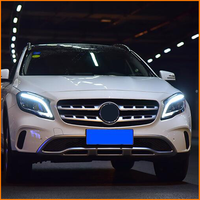 Pour Mercedes Benz Classe GLA W156 X156 2015-2019, mise à niveau Facelift, configuration haut de gamme, ensemble de phares à LED à double lentille de projection