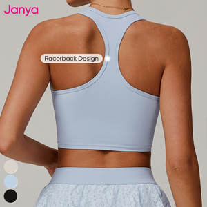 Janya wanita 2 in 1 bernapas Pickleball pakaian kustom Logo grosir 2 buah renda jala Gym kebugaran Set Golf Tenis rok Set - Product Image 6
