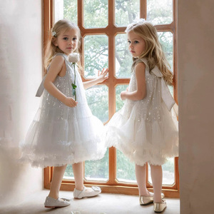 Nuevo Producto, Vestido de Princesa con Estrellas para Niñas, Primavera-Verano, Vestido de Alta Gama para Actuaciones de Piano - Product Image 2