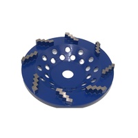 Disques à tronçonner PCD de 125 mm (5 po) avec 8 segments PCD, grain 40, dureté moyenne, pour meuleuse d'angle, disques de meulage pour béton/diamant