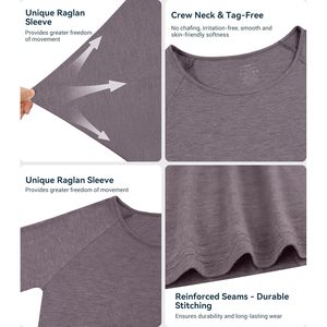 Camiseta de Manga Larga para Hombre, Cuello Redondo, Viscosa de Bambú, Ropa de Dormir, Tallas S-XXL, Venta al Por Mayor - Product Image 2