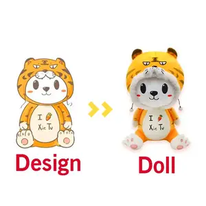 Muñecas de felpa de Anime personalizadas, visón, cara 3D, juguetes infantiles, fabricación educativa, diseño Personal, Animal de peluche