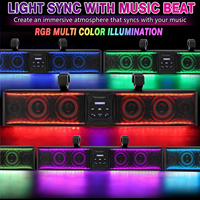 Barre de son OPPLIGHT 26 pouces pour ATV/UTV, couleur RGB, haut-parleur Bluetooth pour voiturette de golf 26 pouces