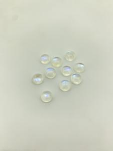 Piedra preciosa decorativa facetada cabujón arcoíris blanco Natural de 8mm al por mayor para la fabricación de joyas - Product Image 5