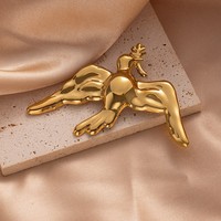 Broches aimantées en acier inoxydable en forme de pigeon volant
