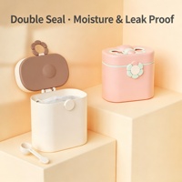 Boîte de conservation portable pour aliments pour bébé avec poignée abeille, joint en silicone, cuillère séparée, multifonction, design dessin animé, pour collations, cuisine, chambre, individuelle