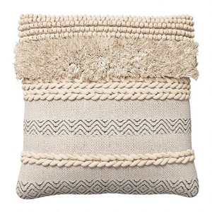 Designer Cotton Cushion Cover Hot Selling Unique Handwoven Decorative <b>Throw</b> Pillow Custom Design Vintage Geometric Pattern - Product Image 1