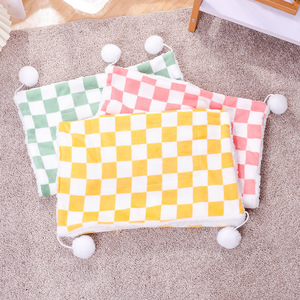 Couverture pour animaux de compagnie, double couche, chaude et respirante, avec pompons, pour chiens et chats, utilisation toutes saisons - Product Image 2