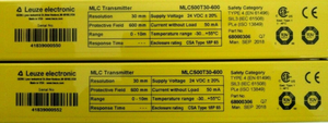 Juego de 2 TRANSMISORES LEUZE MLC500T30-600 23-1/2" 68000306 220V China - Product Image 3