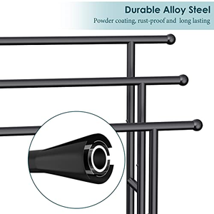 Toallero Metálico de 3 Niveles, 24.4" L x 13" W x 39" H, Resistente al Óxido, con Cesta de Almacenamiento, Diseñado para Toallas Grandes - Product Image 3