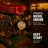 Machine à granulés d'aliments pour bétail diesel pour l'Amérique latine, pour la transformation de maïs, d'herbe et de bagasse de canne à sucre en granulés d'aliments pour bétail