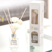 Diffuseur de parfum en verre de luxe 50 ml, vente chaude, diffuseur de parfum pour voiture, parfum, bâtonnet parfumé, cadeau parfait pour la maison, boîte cadeau