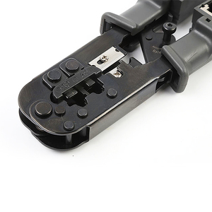 เครื่องมือจีบสายเครือข่ายอเนกประสงค์เกรดอุตสาหกรรม DIY OEM RJ45 RJ12 RJ11 พร้อมเครื่องทดสอบสายแลน 4P 6P 8P - Product Image 4