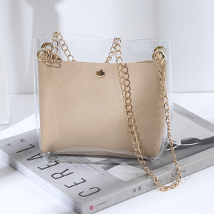2024 nuova borsa da donna <span class=keywords><strong>messenger</strong></span> graziosa borsa da trasporto a tracolla piccola borsa quadrata di gelatina trasparente - Product Image 1