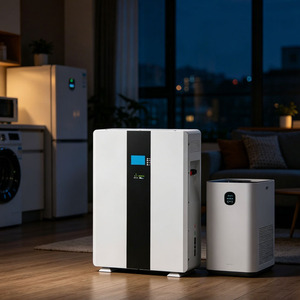 Bateria de Armazenamento de Energia Doméstica, Pacote de Baterias de Armazenamento de Energia Solar para Residências, 6000 Ciclos, 51.2V 100Ah, Bateria LiFePO4 Montada na Parede - Product Image 1