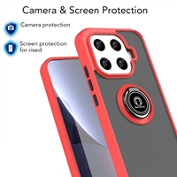 Étui antichoc avec anneau de support pour Xiaomi 17T, support magnétique pour voiture, béquille, coque de protection pour téléphone