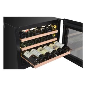 Use enfriador de vino Mini enfriador de vino Compresor Temperatura constante Refrigerador de vino Montado en la pared Hogar empotrado 24 botellas 51l 100 R600a - Product Image 6