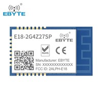 Módulo Inalámbrico Zigbee E18-2G4Z27SP Ebyte con Chip CC2530 PA LNA, Antena PCB, Transmisor/Receptor de Red Mesh, 500mW, Largo Alcance