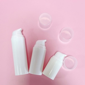 Customized Empty Plastic Lotion <b>Pump</b> <b>Bottle</b> 15 30 50ml Round Cosmetics Face Skin Care Airless <b>Pump</b> <b>Bottle</b> for Cream - Product Image 6