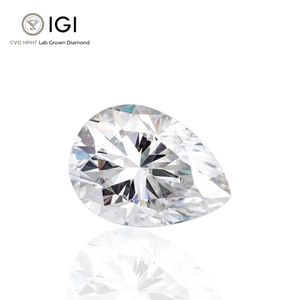 VOAINO約20カラットペアラボダイヤモンドIGI認定ファンシーカットHPHT CVDペアシェイプラボ成長ダイヤモンド - Product Image 1