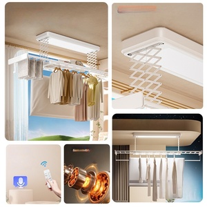 Indoor balcony home lifting intelligent automatic multifunctional remote control double scissors <b>electric</b> <b>drying</b> <b>rack</b> - Product Image 4