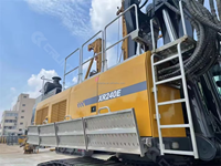 Foreuse rotative XR240E haute efficacité avec châssis sur chenilles rétractables pour les opérations de fondation de bâtiments urbains