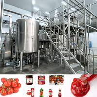 Machine industrielle de concentration de purée de tomate avec remplissage aseptique, ligne de production de concentré de tomate à économie d'énergie