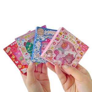 Новые Мультяшные наклейки для девочек, милые водонепроницаемые наклейки для коробок, наклейки для домашних животных, 100 листов - Product Image 1
