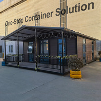 Maison conteneur mobile extensible modulaire pliante en acier préfabriquée moderne de 40 pieds aux normes australiennes