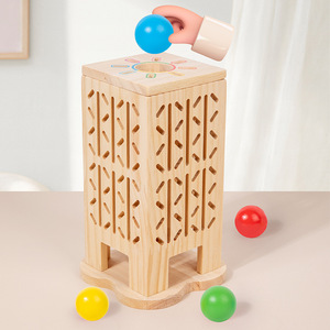 Gioco Educativo in Legno Cinque-in-Uno, Gioco di Equilibrio, <span class=keywords><strong>Matematica</strong></span>, Colori, Cognizione, Gioco da Tavolo Interattivo Genitore-Figlio per Bambini - Product Image 4