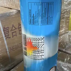 Rouleau de film d'emballage alimentaire en feuille d'aluminium imprimée personnalisée Film d'emballage de sachet laminé plastique pour collation