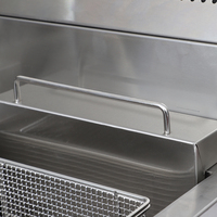 Friteuse à Gaz Professionnelle BaoKang QZL-72A à Double Réservoir pour Restaurant, Modèle Comptoir, Ventes Chaudes 2025