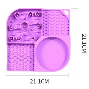 Hot-selling Practical New Pet Licking Pad Multifunctional Pet Food Bowl Cat and Dog Pet Licking Suction Cup <b>Slow</b> <b>Feeder</b> Bowl - Product Image 6