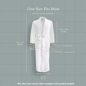 Albornoces de Hotel Feiny con Logotipo Bordado Personalizado, Antiencogimiento, de Algodón Egipcio, Unisex, para Spa - Product Image 6