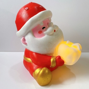 Venta al por mayor <span class=keywords><strong>Santa</strong></span> <span class=keywords><strong>Claus</strong></span> Apple Light Fluid Painting Vinilo Blanco Embrión Luna Night Light Fluid Piggy Bank Pintura creativa Graffiti - Product Image 4