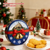 Biscuits au beurre de qualité supérieure, texture croustillante dorée, emballage cadeau personnalisé, Noël, mariage, Nouvel An, cadeau en vrac, export, collation