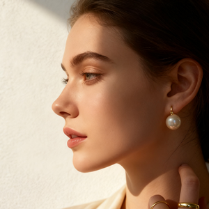 Shorea vente en gros 925 bijoux en perles en <span class=keywords><strong>argent</strong></span> Sterling élégant tenue <span class=keywords><strong>de</strong></span> bureau femme 1.2cm grande grande <span class=keywords><strong>perle</strong></span> boucles <span class=keywords><strong>d</strong></span>'oreilles pour les femmes - Product Image 2